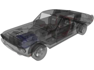 Ford Mustang Fastback Evolution 3D Model