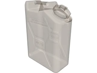 Water Container Military 5 Gallon 3D Model