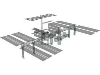 International Space Station (ISS) 3D Model