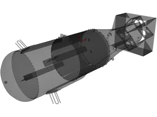 Little Boy Atomic Bomb 3D Model