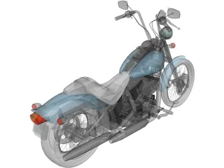 Harley-Davidson FXSTS Springer Softail 3D Model