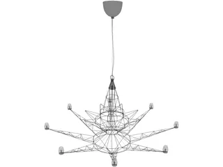 Lightweight Suspension Lamp 3D Model