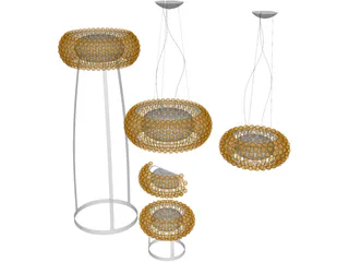 Caboche Floor Lamp 3D Model