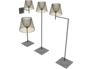 Flos Ktribe Soft Lamps 3D Model