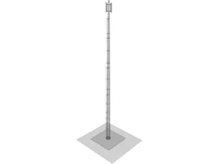 Cell Tower 24 Meters 3D Model