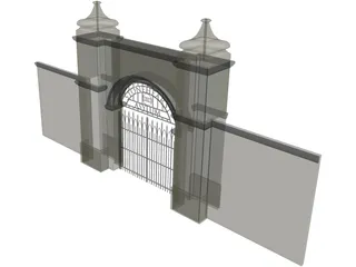 Stonehearst Asylum Gate 3D Model