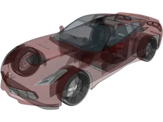 Chevrolet Corvette C7 Stingray (2014) 3D Model