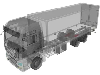 MAN TGX 6X4 ISO 3D Model