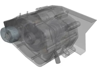 Tomos APN 6 Engine 3D Model