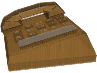 Cardboard Phone 3D Model