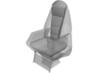 Executive Jet Seat 3D Model