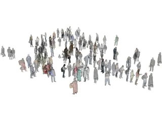 Low Poly People Collection 3D Model