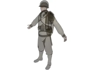 Soldier Rig 3D Model