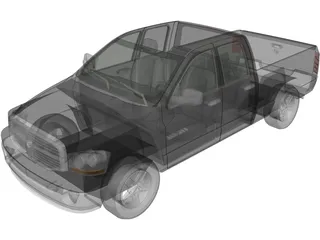 Dodge Ram 1500 (2007) 3D Model