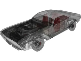 Dodge Challenger TA (1970) 3D Model