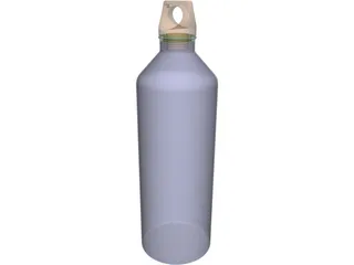 Aluminum Water Bottle 3D Model