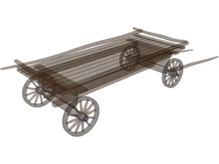 Horse Cart 3D Model