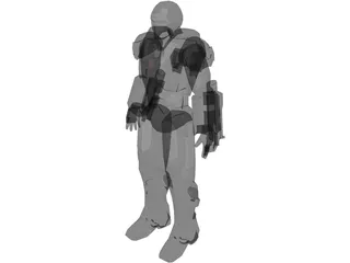 Iron Man War Machine 3D Model