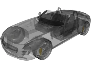 Mercedes-Benz SLS AMG Roadster (2012) 3D Model