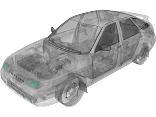 Vaz 2112 Lada 3D Model