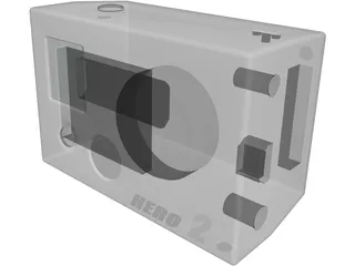 GoPro HD Hero 2 3D Model