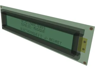 LCD 4x40 3D Model