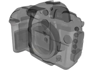 Nikon D200 3D Model