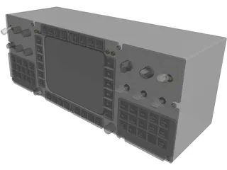 F-14A Cockpit Panel 3D Model