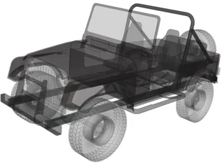 Jeep Wrangler CJ7 (1978) 3D Model