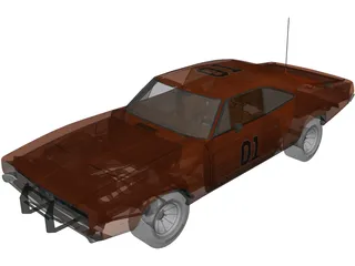 Dodge Charger General Lee (1969) 3D Model