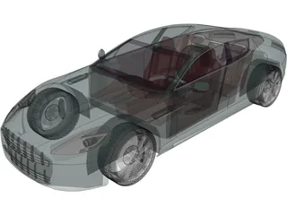 Aston Martin Rapide (2011) 3D Model