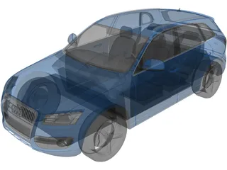 Audi Q5 (2009) 3D Model