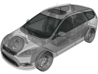 Ford Focus Station Wagon (2008) 3D Model