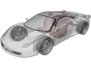 Ferrari 458 Italia 3D Model