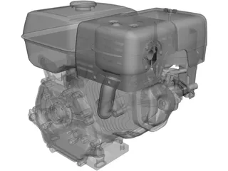 Honda GX240-270 Engine 3D Model