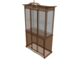 China Cabinet Queen Anne 3D Model