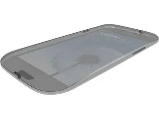 Samsung Galaxy 3 Black 3D Model