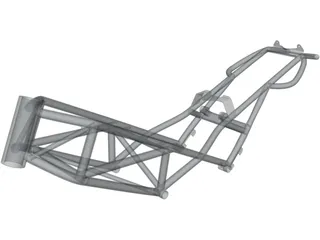 Ducati Monster M900 Frame 3D Model