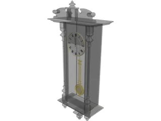 Pendulum Clock 3D Model