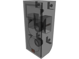 JBL Twin Speaker 3D Model