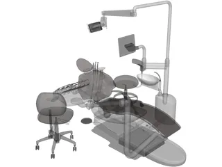Dental Chairs 3D Model