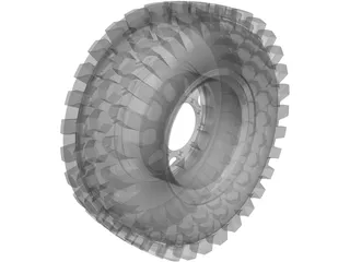 Offroad Tire 3D Model