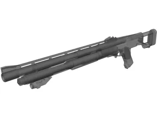 Assault Shotgun Concept 3D Model