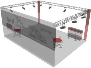 Exhibition Stand Ersel 3D Model