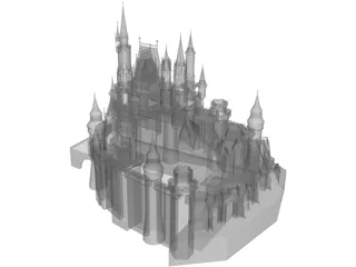 Disney Castle 3D Model