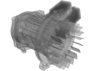 Zenoah G2D Engine 3D Model