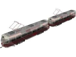 Tatra T30 Train Tramvay 3D Model