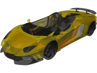 Lamborghini Aventador J Roadster 3D Model