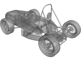 UTSA FSAE Car (2009) 3D Model