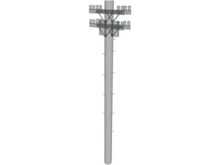 Electric Pole 3D Model